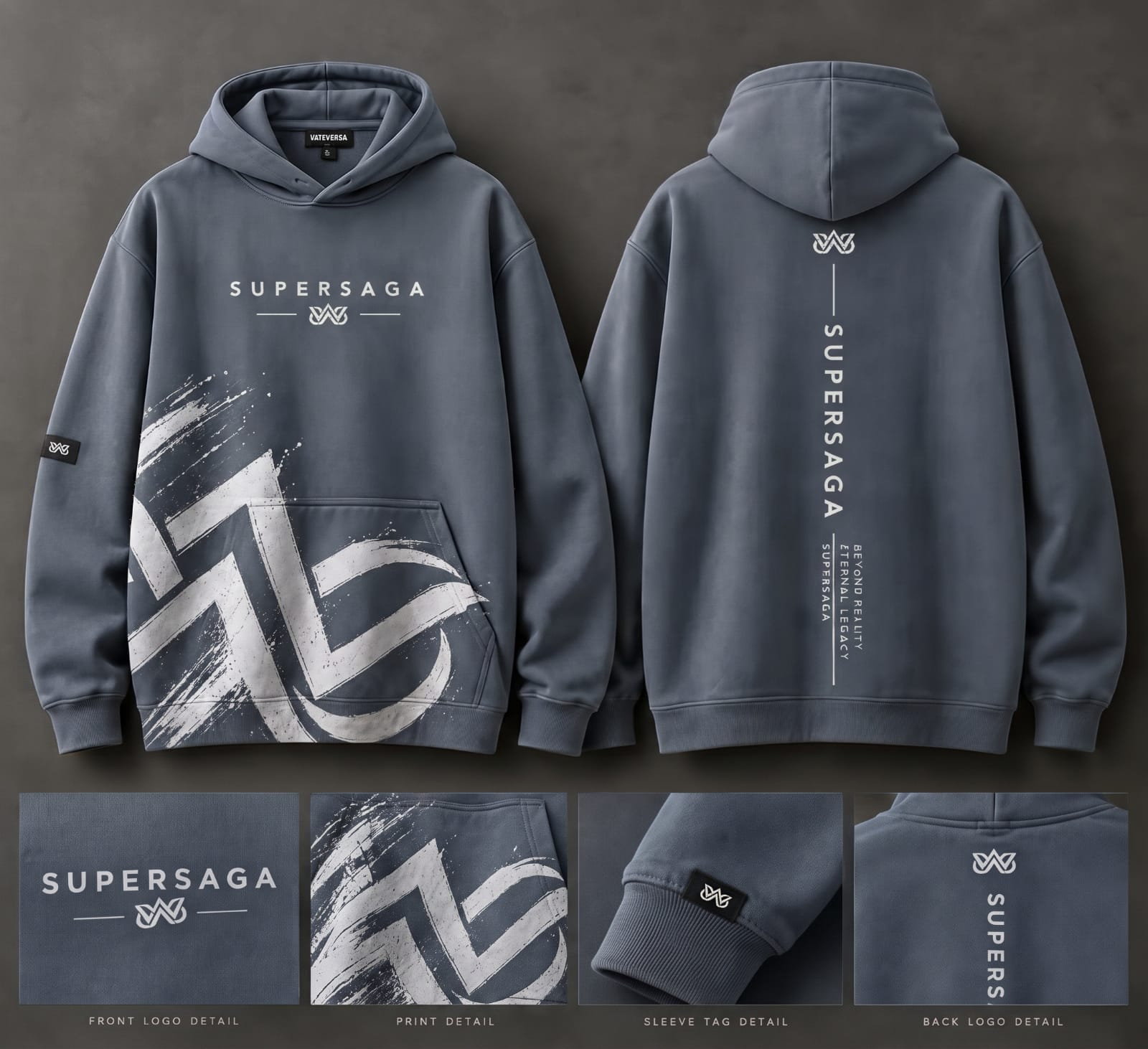Jersey lengan panjang dengan grafis tengkorak